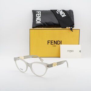 Fendi FE50066I 095 Cat Eye Eyeglasses 53mm - Grey